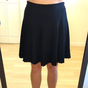 Loft Pleated Skirt in Black